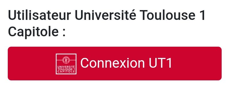 Bouton "Connexion UT1"